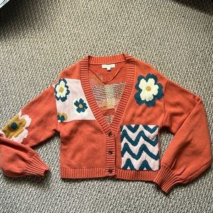 LA Hearts Orange Funky cropped cardigan